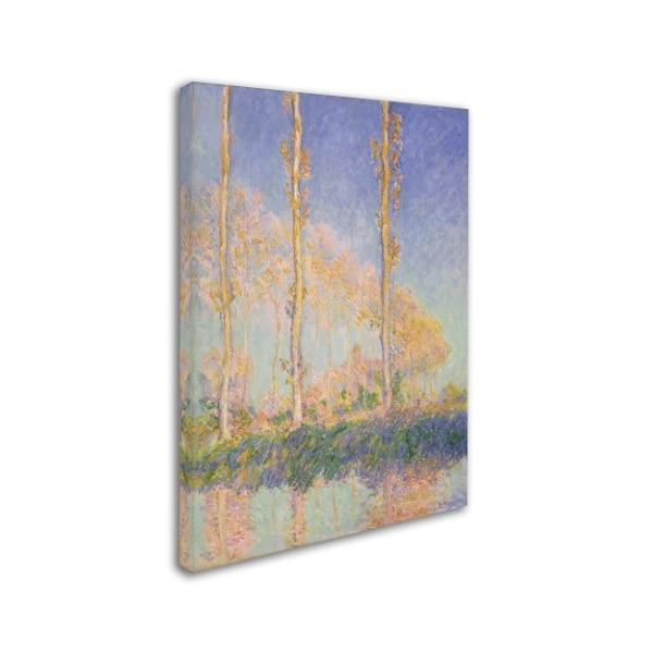 Monet 'French Poplars' Canvas Art,14x19
